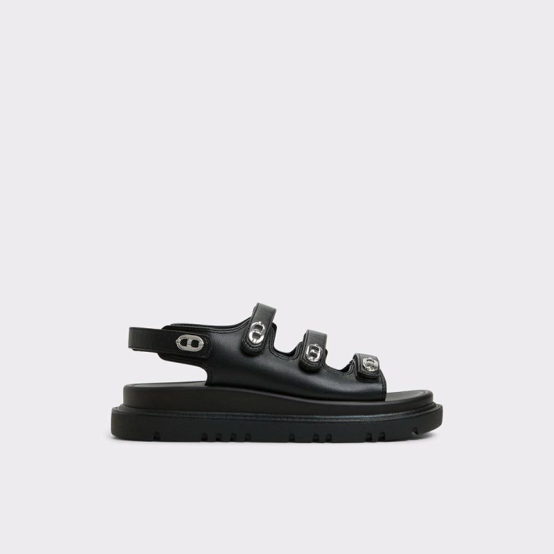 Black Halendar Black Women's Footbed Sandals Sandals Aldo Women
