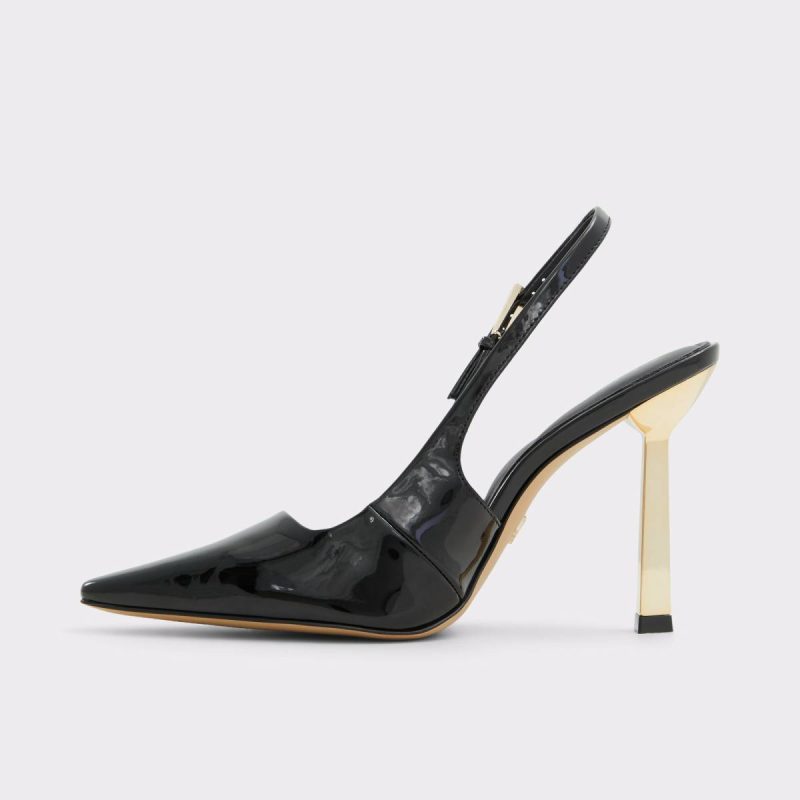 Black Heels Aldo Marysa Black Women's Slingbacks Women - Image 3