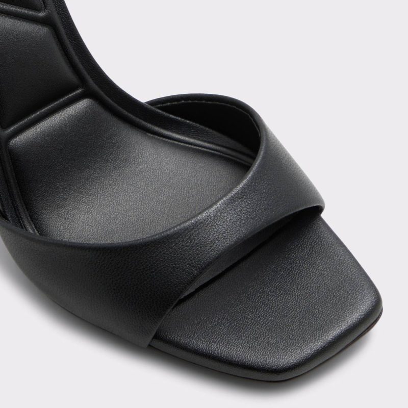 Black Heels Aldo Sake Black Women's Strappy Sandals Women - Image 5