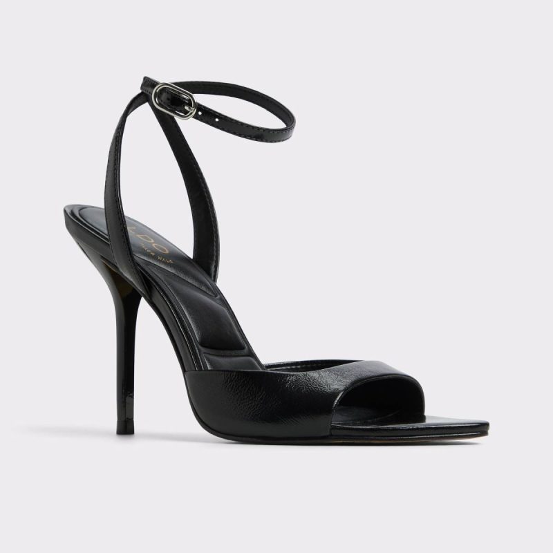 Black Heels Forevermore Black Women's Strappy Sandals Women Aldo - Image 4
