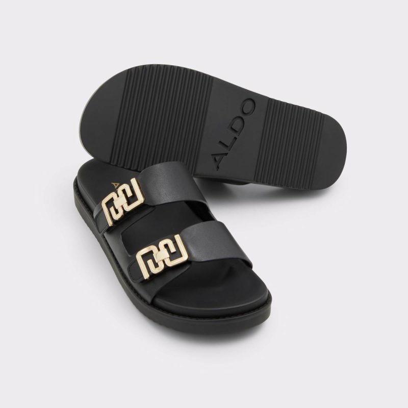 Black Sandals Alessie Black Women's Flat Sandals Women Aldo - Image 2