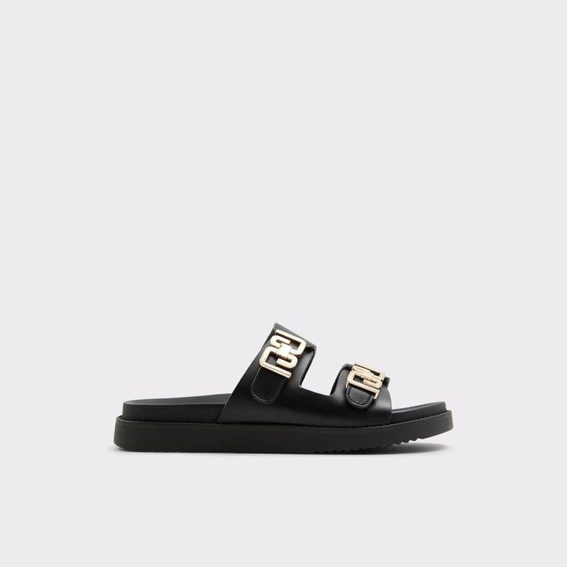 Black Sandals Alessie Black Women's Flat Sandals Women Aldo
