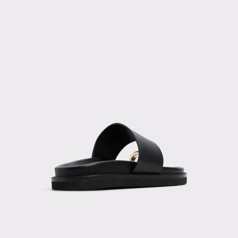 Black Sandals Beachstroll Black Women's Footbed Sandals Women Aldo - Image 2