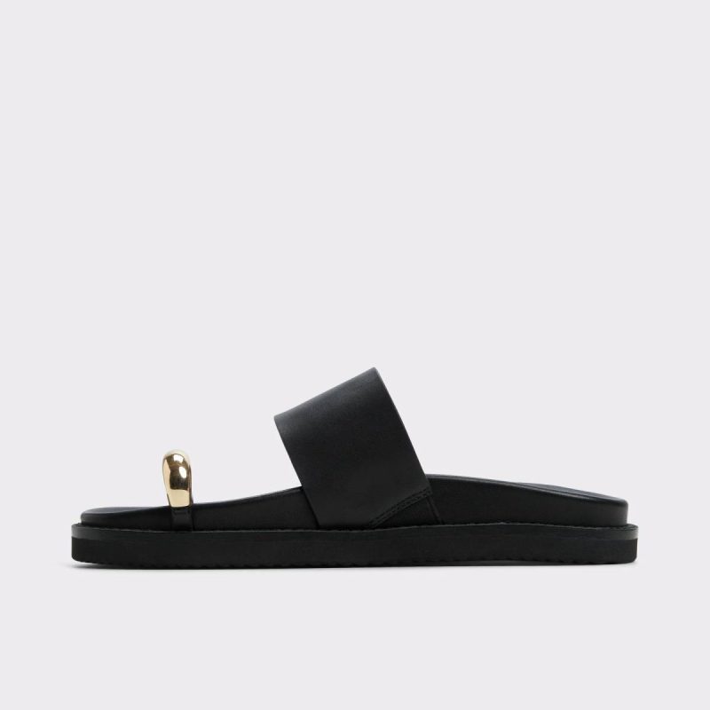 Black Sandals Beachstroll Black Women's Footbed Sandals Women Aldo - Image 3