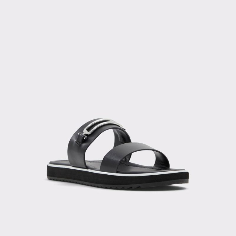 Black Sandals Lagoon Black Women's Flat Sandals Aldo Women - Image 4
