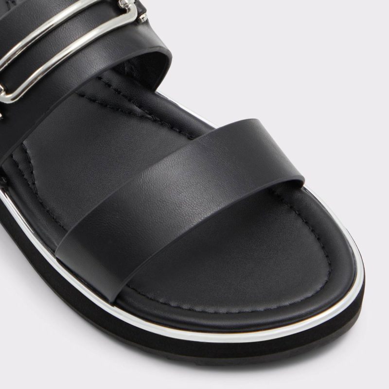 Black Sandals Lagoon Black Women's Flat Sandals Aldo Women - Image 5