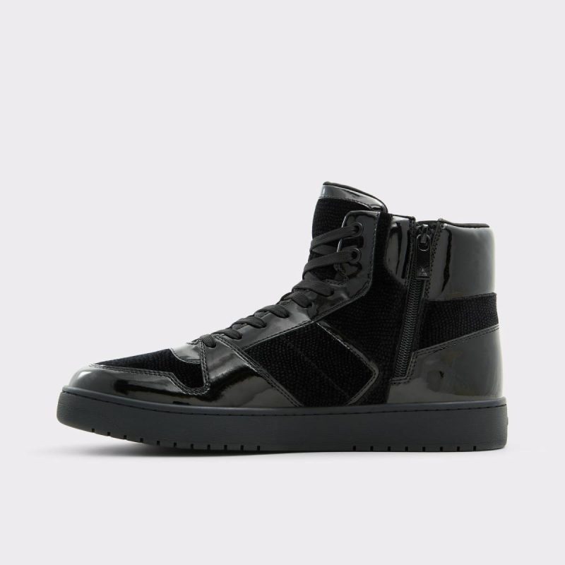 Black Sneakers Aldo Men Jaden Black Men's High Top - Image 3