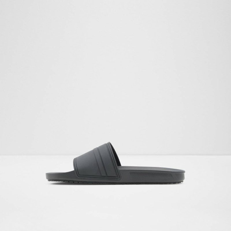 Black Synthetic Rubber Dinmore Black Synthetic Rubber Men's Slides Sandals & Slides Men Aldo - Image 3