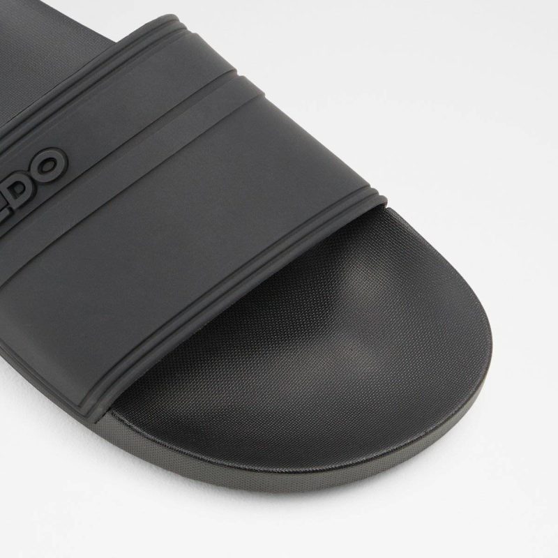 Black Synthetic Rubber Dinmore Black Synthetic Rubber Men's Slides Sandals & Slides Men Aldo - Image 5