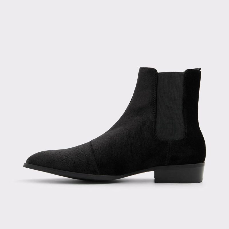 Black Textile Boots Aldo Men Bert Black Textile Men's Dress Boots - Image 3