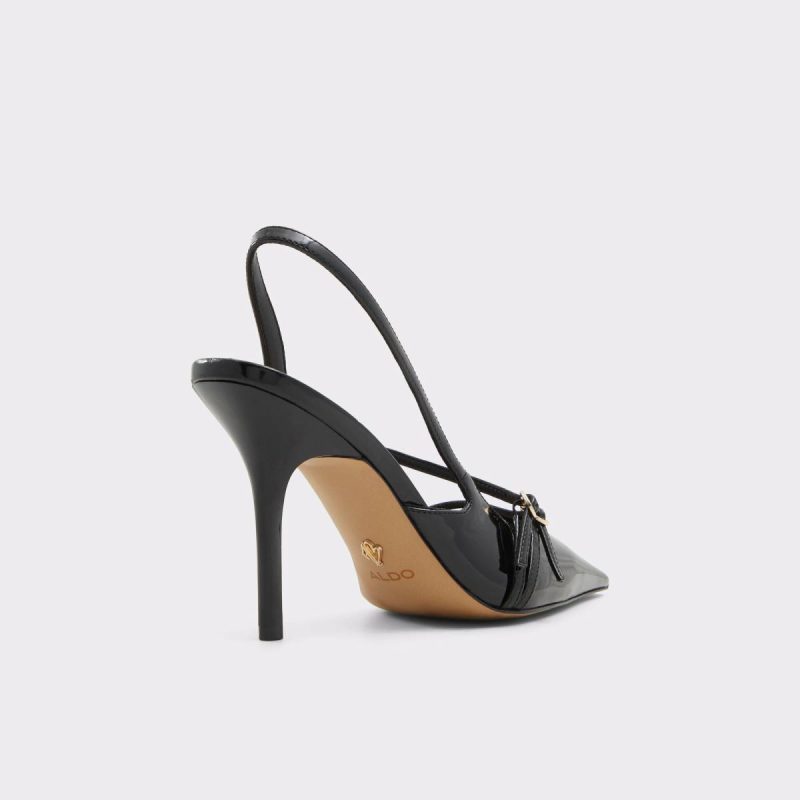 Black Women Aldo Heels Etheria Black Women's Slingbacks - Image 2