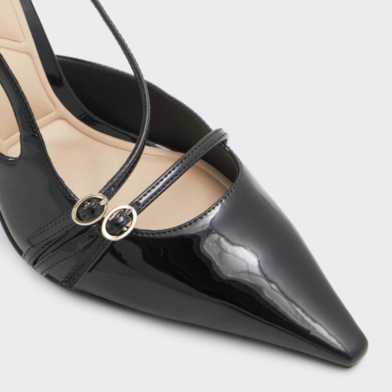 Black Women Aldo Heels Etheria Black Women's Slingbacks - Image 5