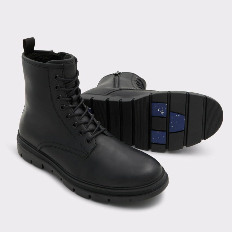 Boots Aldo Graveldiver2 Open Black Men's Lace-Up Boots Men Open Black - Image 2