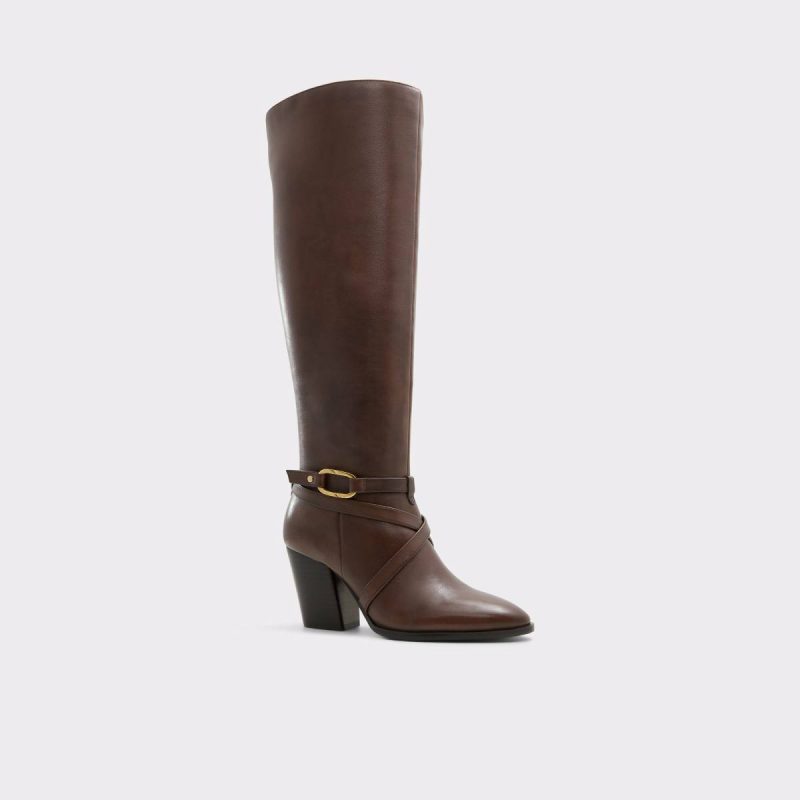Boots Dark Brown Women Adworeweth Dark Brown Women's Tall Boots Aldo - Image 4