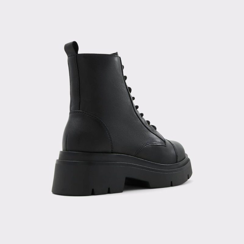 Boots Other Black Leather Women Aldo Marthia Other Black Leather Women's Combat Boots - Image 4