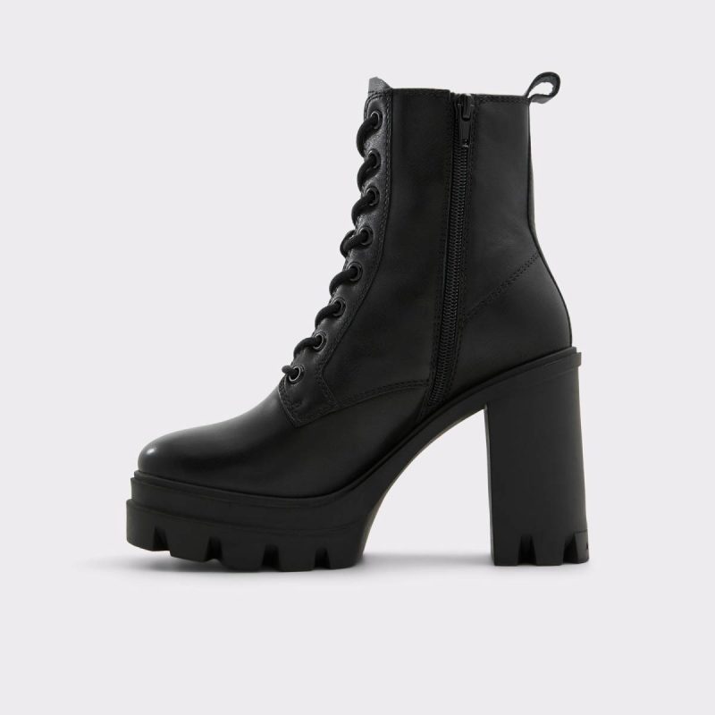 Boots Women Black Aldo Rebelia Black Women's Combat Boots - Image 3