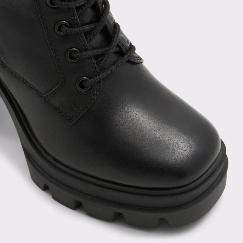 Boots Women Black Aldo Rebelia Black Women's Combat Boots - Image 5