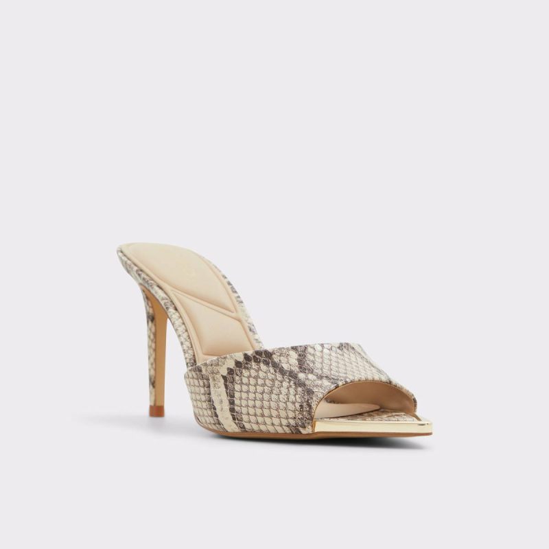 Brown Overflow Aldo Women Anniebrilden Brown Overflow Women's Heeled Mules Heels - Image 5