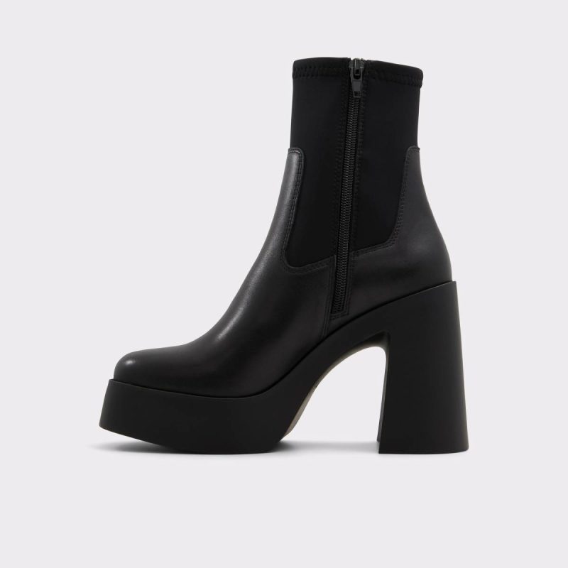 Cheviel Black Women's Ankle Boots Aldo Black Boots Women - Image 3