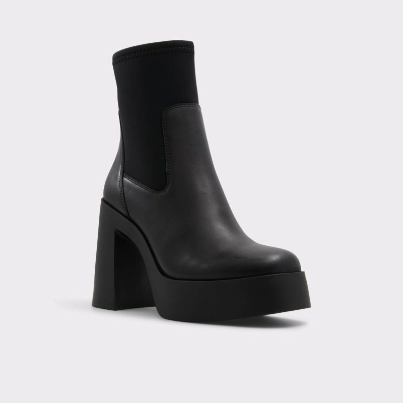 Cheviel Black Women's Ankle Boots Aldo Black Boots Women - Image 4