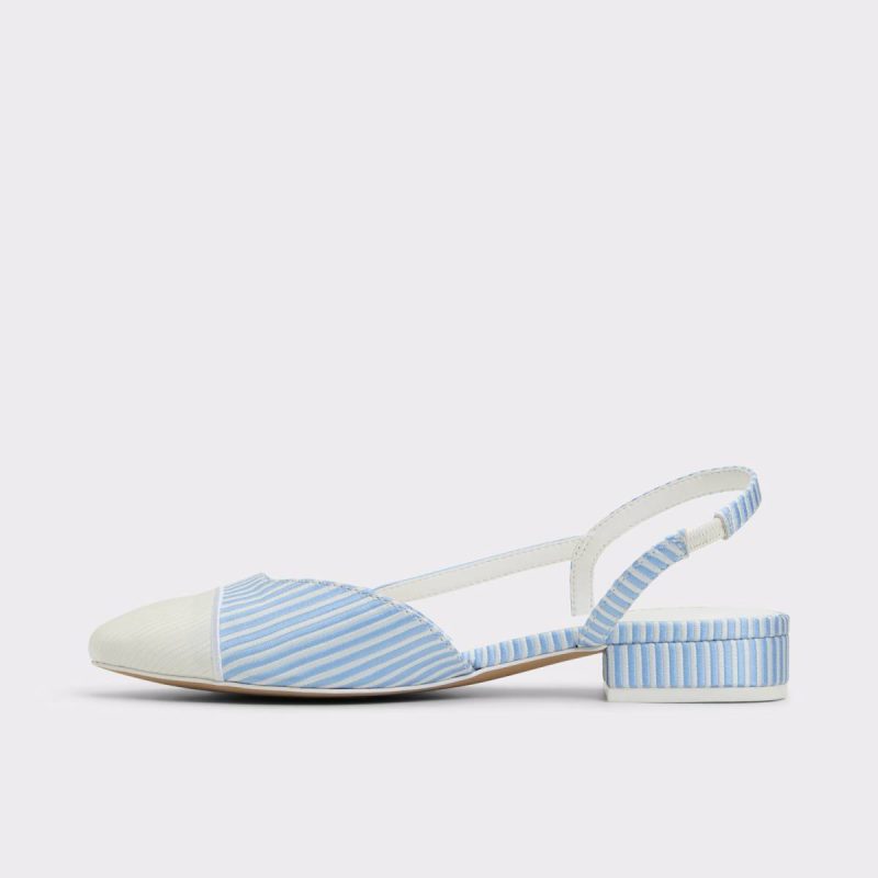 Clementinne Blue/White Combo Women's Ballet Flats Women Aldo Blue/White Combo Ballet Flats - Image 3