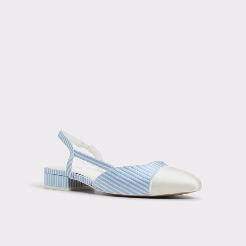 Clementinne Blue/White Combo Women's Ballet Flats Women Aldo Blue/White Combo Ballet Flats - Image 4