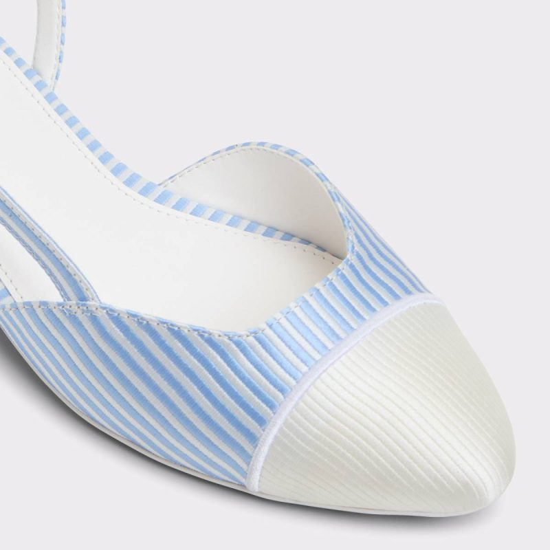 Clementinne Blue/White Combo Women's Ballet Flats Women Aldo Blue/White Combo Ballet Flats - Image 5