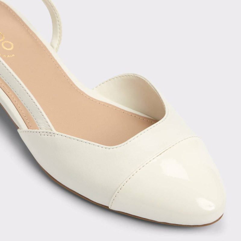 Clementinne Open White Women's Block Heels Aldo Heels Women Open White - Image 5