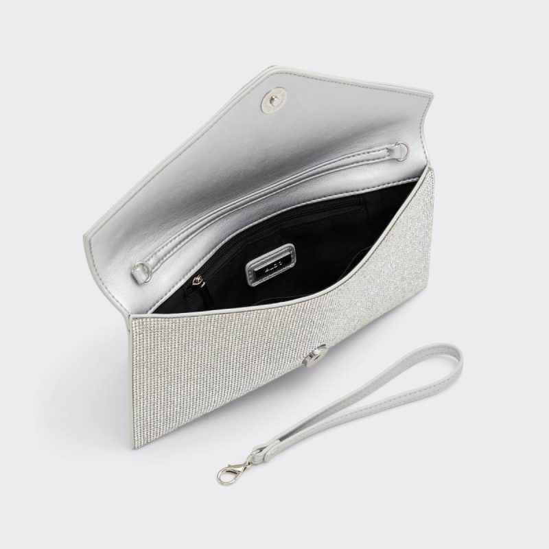 Clutches & Evening Bags Women Aldo Mallasvex Light Silver Women's Clutches & Evening Bags Light Silver - Image 3