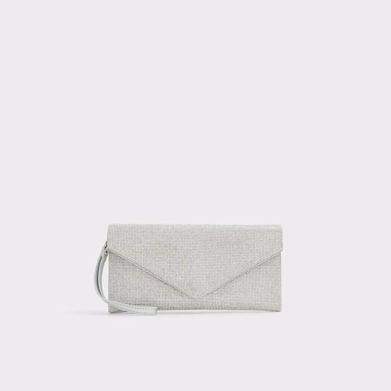 Clutches & Evening Bags Women Aldo Mallasvex Light Silver Women's Clutches & Evening Bags Light Silver