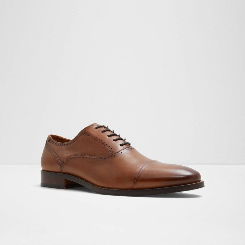 Cognac Aldo Men Abawienflex Cognac Men's Oxfords & Lace-Ups Oxfords & Lace-Ups - Image 4