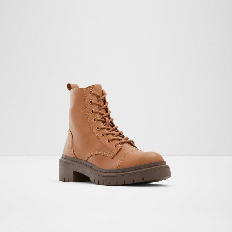 Cognac Boots Women Aldo Goer Cognac Women's Combat Boots - Image 4