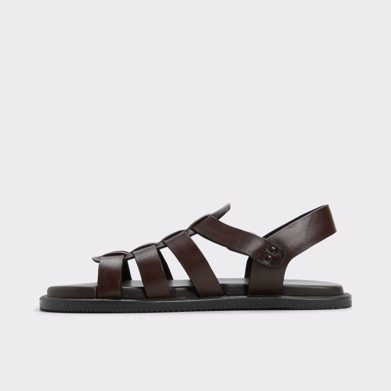 Dark Brown Aldo Men Sandals & Slides Warley Dark Brown Men's Sandals & Slides - Image 3