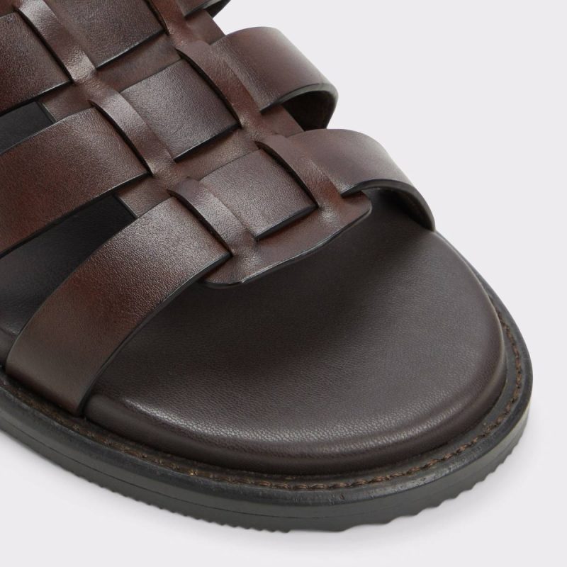 Dark Brown Aldo Men Sandals & Slides Warley Dark Brown Men's Sandals & Slides - Image 5