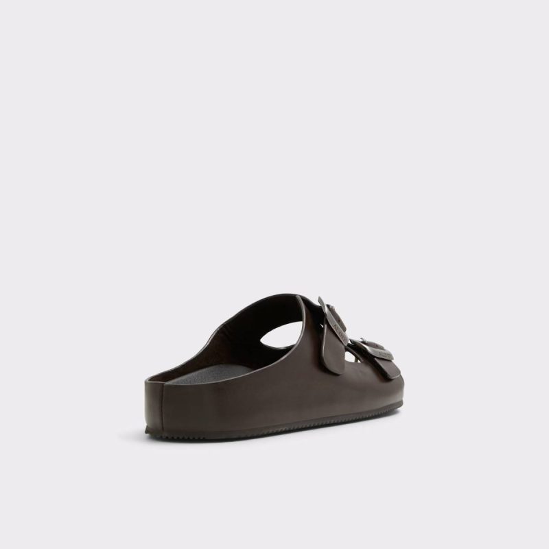 Dark Brown Aldo Sandals & Slides Men Kennebunk Dark Brown Men's Slides - Image 3