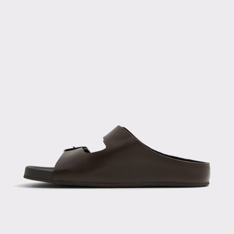 Dark Brown Aldo Sandals & Slides Men Kennebunk Dark Brown Men's Slides - Image 4
