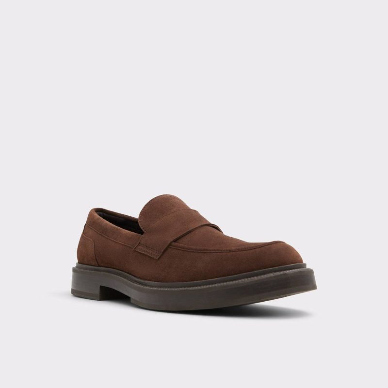 Dark Brown Loafers & Slip-Ons Men Niko Dark Brown Men's Dress Shoes Aldo - Image 4