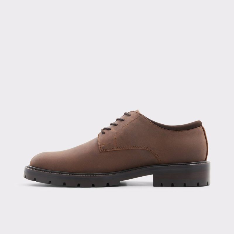 Dark Brown Oxfords & Lace-Ups Men Derran Dark Brown Men's Dress Shoes Aldo - Image 3