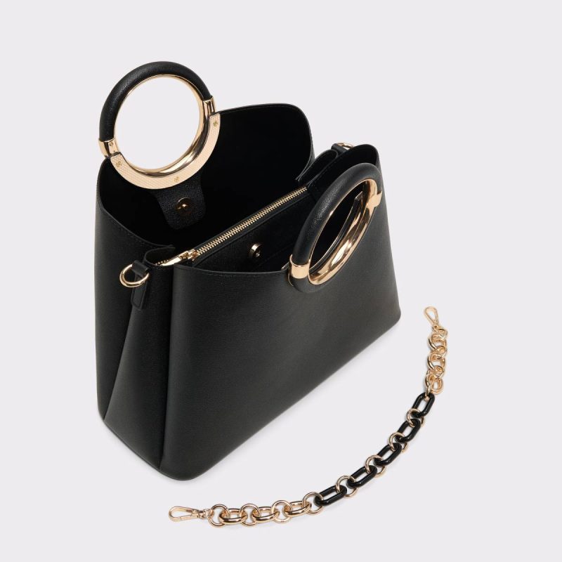 Dovieex Black Women's Top Handle Bags Black Women Aldo Top Handle Bags - Image 3