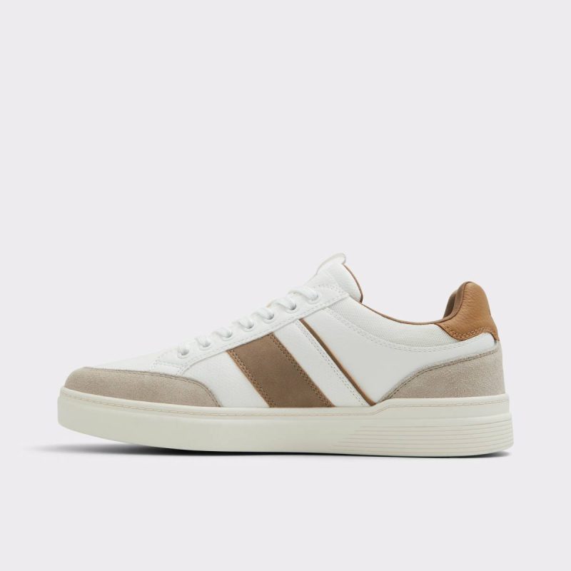 Elio White/Grey Men's Low Top Sneakers White/Grey Aldo Men - Image 3