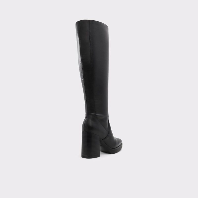 Equine Black Women's Tall Boots Women Aldo Black Boots - Image 2