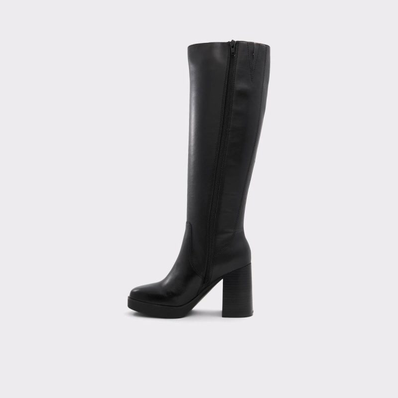 Equine Black Women's Tall Boots Women Aldo Black Boots - Image 3