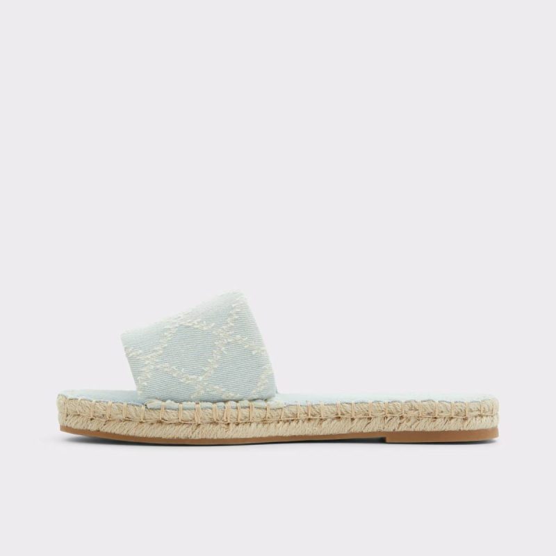 Erireni Medium Blue Women's Flat Sandals Aldo Medium Blue Women Sandals - Image 3