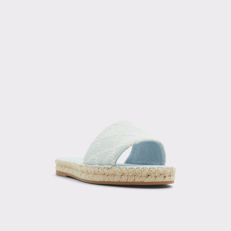 Erireni Medium Blue Women's Flat Sandals Aldo Medium Blue Women Sandals - Image 4