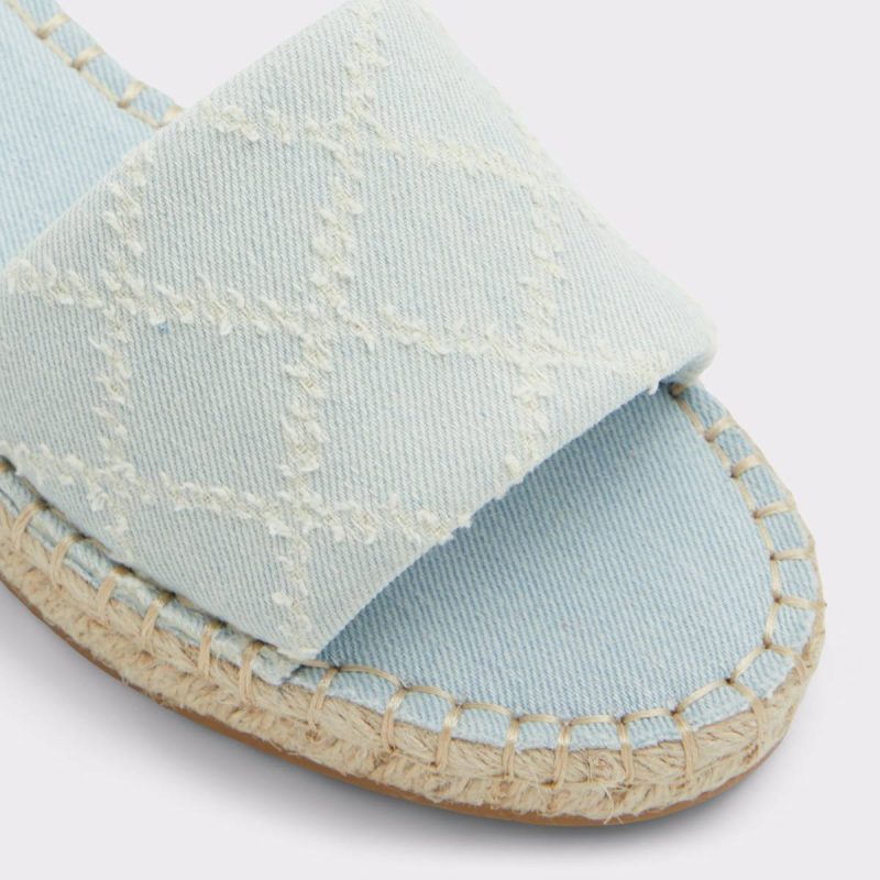 Erireni Medium Blue Women's Flat Sandals Aldo Medium Blue Women Sandals - Image 5