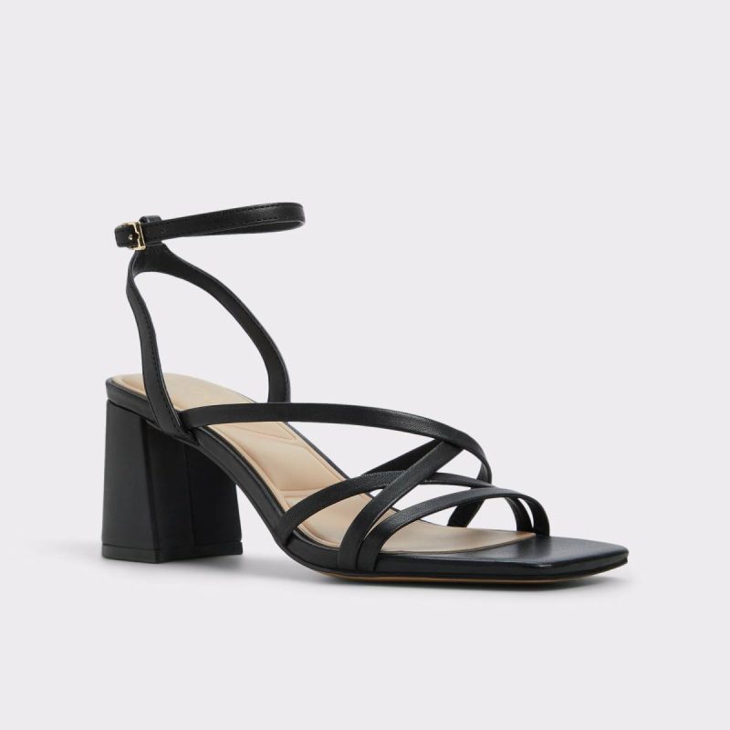 Esther Black Women's Block Heels Black Aldo Women Heels - Image 4
