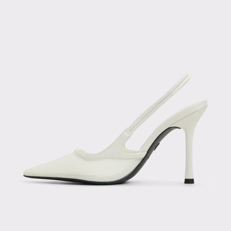 Evania White Women's Slingbacks Aldo Heels Women White - Image 3