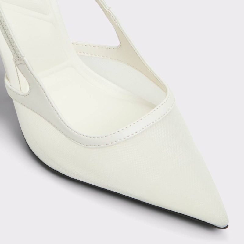 Evania White Women's Slingbacks Aldo Heels Women White - Image 5