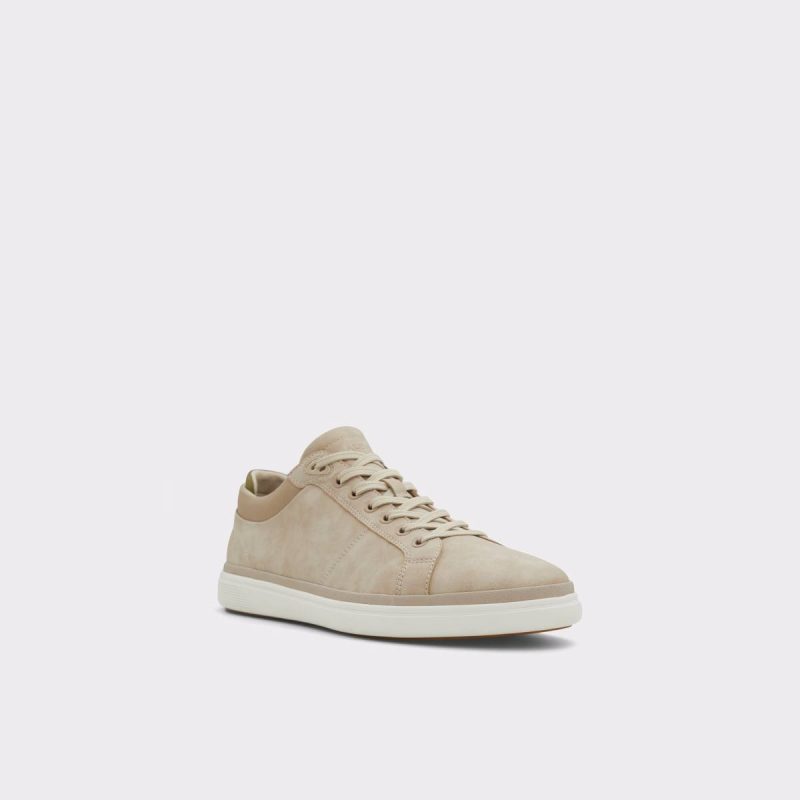 Finespec Bone Synthetic Nubuck Men's Low Top Aldo Sneakers Men Bone Synthetic Nubuck - Image 4