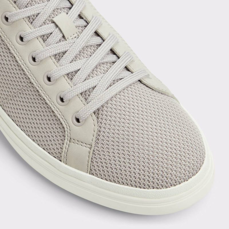 Finespec Light Grey Synthetic Knit Men's Low Top Light Grey Synthetic Knit Sneakers Aldo Men - Image 5